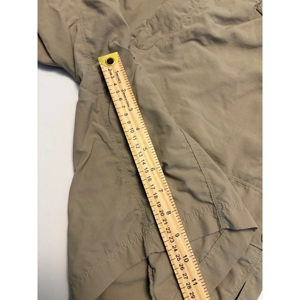 The North Face Cargo Shorts Mens Large Tan Ripstop Hiking Outdoor Utility